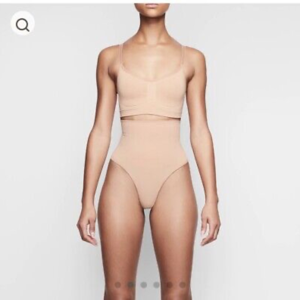 SKIMS Core Control Beige, Nude, Sand Thong High Waisted